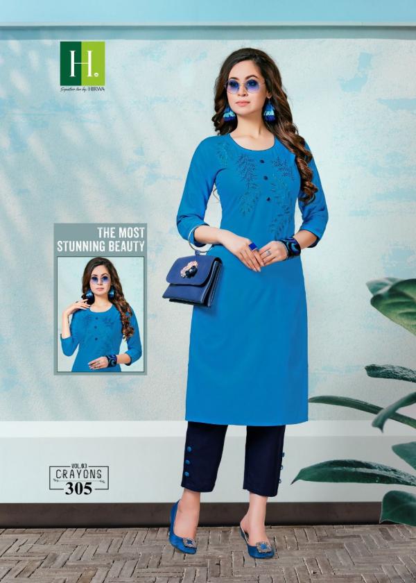 Hirwa Crayons Vol 3 Fancy Designer Kurti Collection